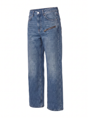 Low-rise Blue Jeans