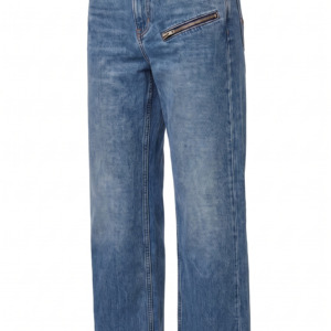 Low-rise Blue Jeans